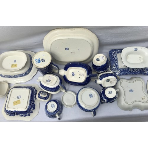 182 - Various Copeland Spode blue and white, various patterns to include teapots, jugs, plates bowls etc.