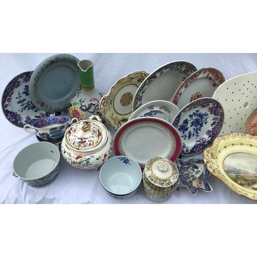 207 - A large quantity of mainly 19thC Spode and Copeland Spode ceramics.