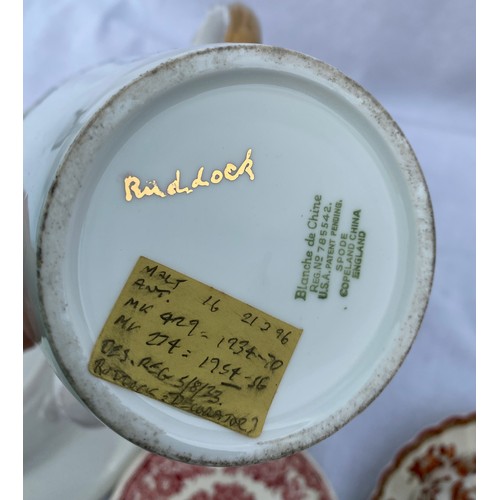 224 - Collection of 20thC Copeland Spode to include oval 'Mandarin' plate, Woodcarver plate, hot water pla... 