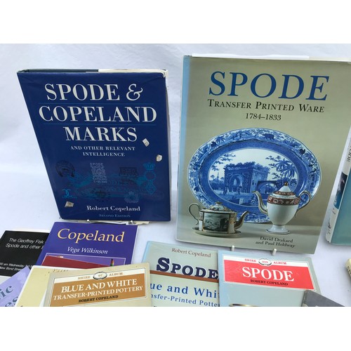 655 - A selection of Spode reference books.