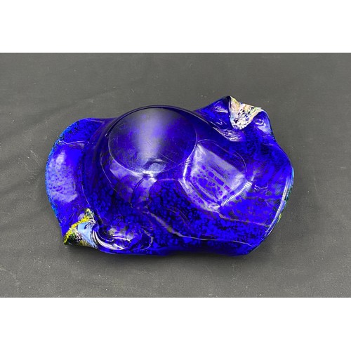 324 - Murano glass dish with millefiori design.