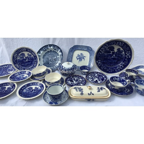 164 - A quantity of Copeland Spode to include Camilla pattern, Tower pattern, Melrose ruins etc.