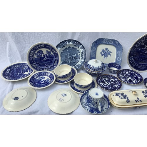 164 - A quantity of Copeland Spode to include Camilla pattern, Tower pattern, Melrose ruins etc.