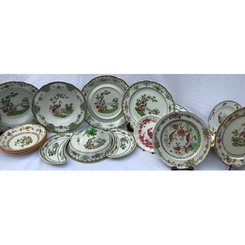 166 - A large quantity of Copeland Spode ceramics to include Spode's Aviary, Chelsea etc.