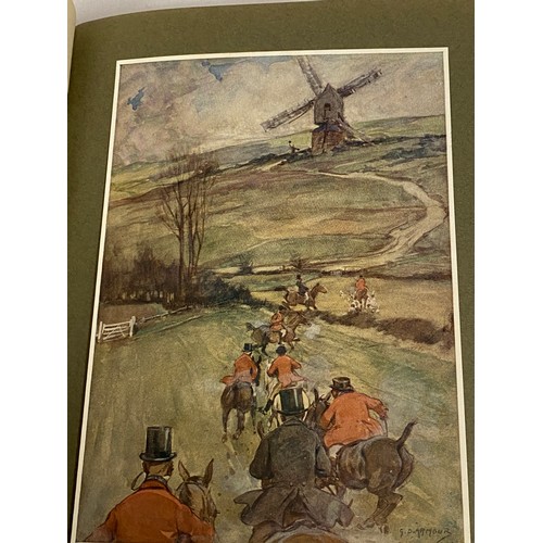 654 - Sporting interest: A collection of books on hunting/horses including 'Hunts With Jorrocks', Illustra... 