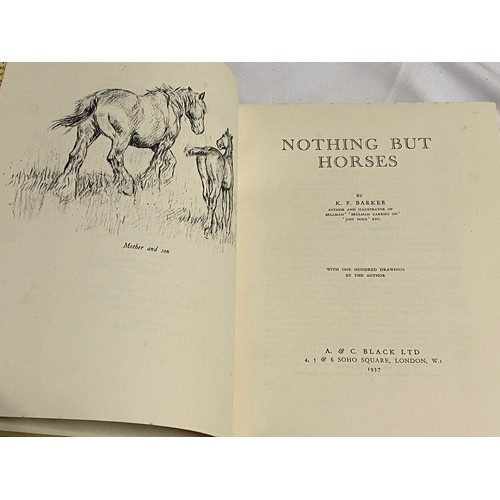 654 - Sporting interest: A collection of books on hunting/horses including 'Hunts With Jorrocks', Illustra... 