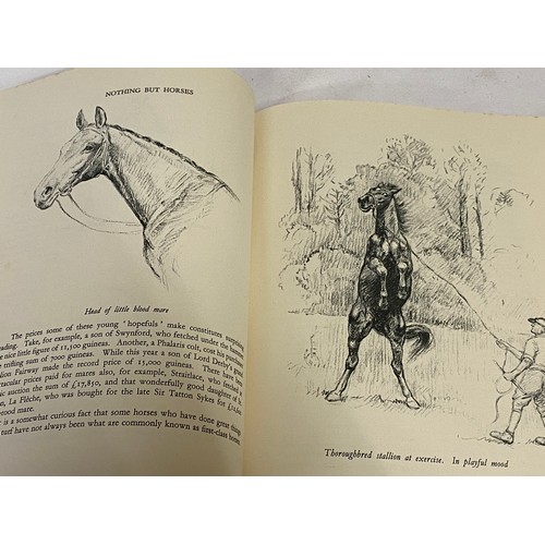 654 - Sporting interest: A collection of books on hunting/horses including 'Hunts With Jorrocks', Illustra... 