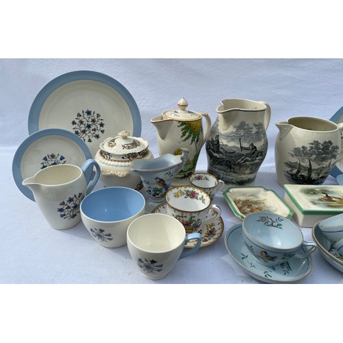 176 - Various 20thC Spode  with various patterns; 'Hamilton', 'Peplow', 'Silver Birch', 'Going to the Derb... 