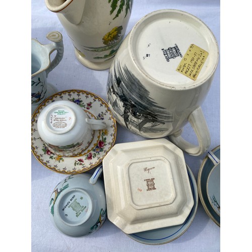 176 - Various 20thC Spode  with various patterns; 'Hamilton', 'Peplow', 'Silver Birch', 'Going to the Derb... 