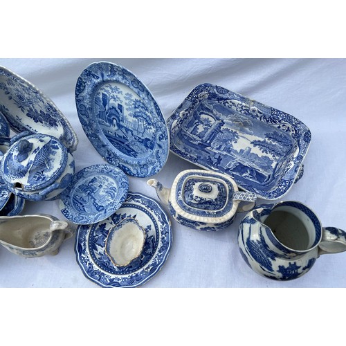 177 - A quantity of 19thC Spode and Copeland Spode, various patterns.