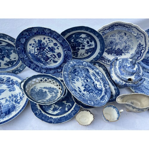 177 - A quantity of 19thC Spode and Copeland Spode, various patterns.