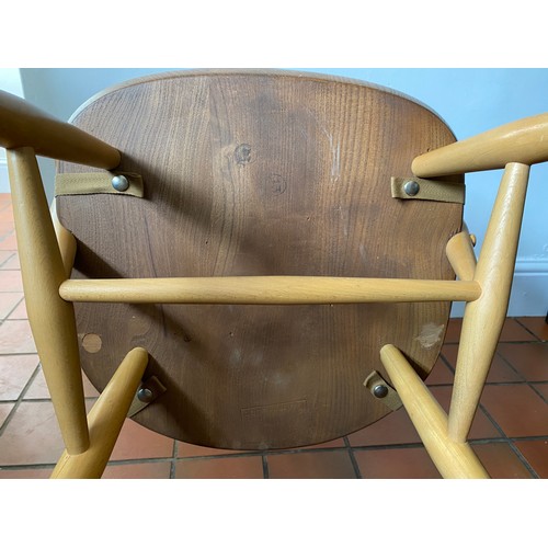 179 - A 1960's blonde Ercol rocking chair 85cm h.