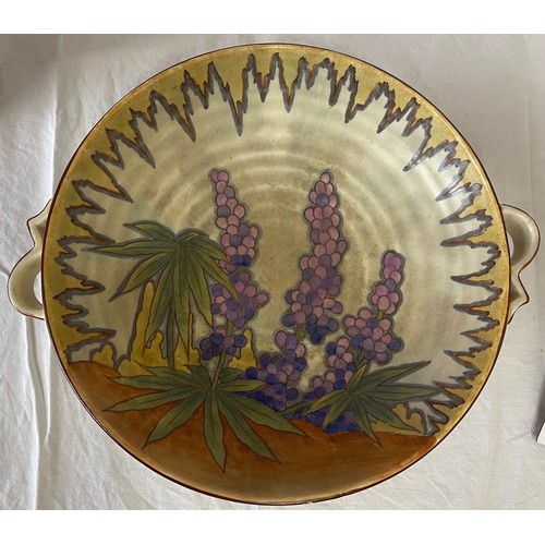 419 - A selection of ceramics to include: Crown Devon bowl 26cm d, Royal Crown Derby Beaumont plate, 4 x M... 