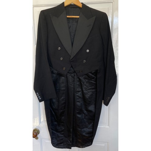 742 - A selection of Men's wear to include a black tailcoat with satin finish lapel together with a 4 x wa... 