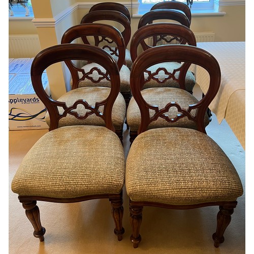 152 - Eight 20thC mahogany dining chairs.