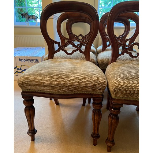 152 - Eight 20thC mahogany dining chairs.