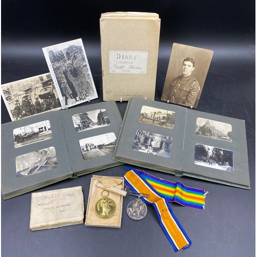 1055 - British Army WW1 interest Victory Medal and British War Medal named to 837337 Dvr H Ainsworth R.A. t... 