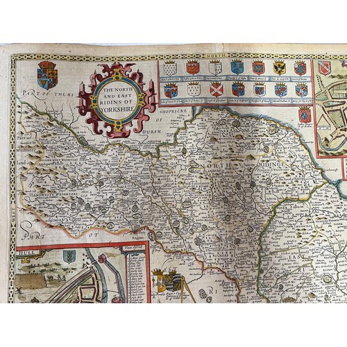 1278 - John Speede map of the North & East Ridins of Yorkshire.