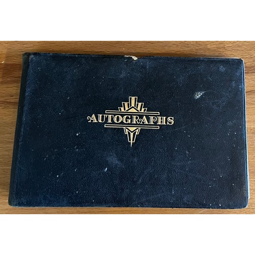 1054 - An autograph book with multiple autographs to include John Gielgud etc.