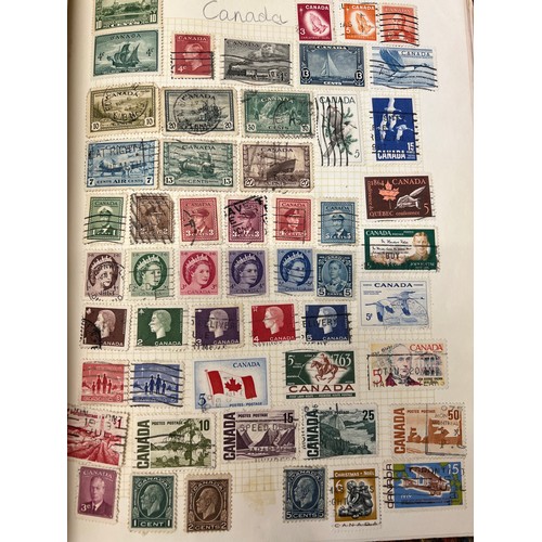 664 - Accumulation of 4 world albums and contents together with loose world stamps and G.B., large amounts... 