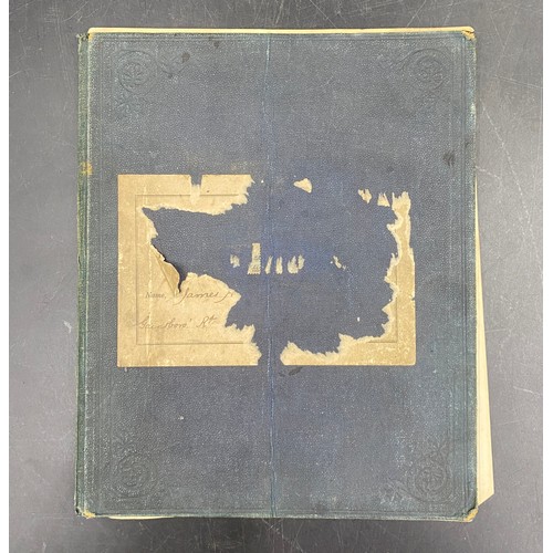 1058 - An 1889 completed Pupil-Teacher's report book (School Board for London) belonging to James Arthur Ba... 