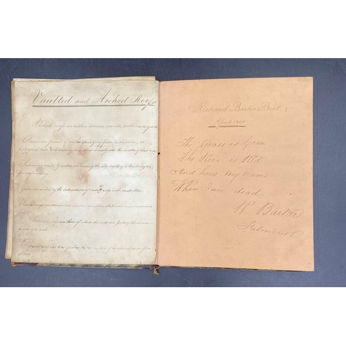 1058 - An 1889 completed Pupil-Teacher's report book (School Board for London) belonging to James Arthur Ba... 