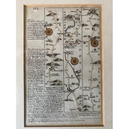 1272 - Three framed maps to include: J. Ellis 'A Modern Map of Yorkshire, Drawn from the lateft Survey's; C... 