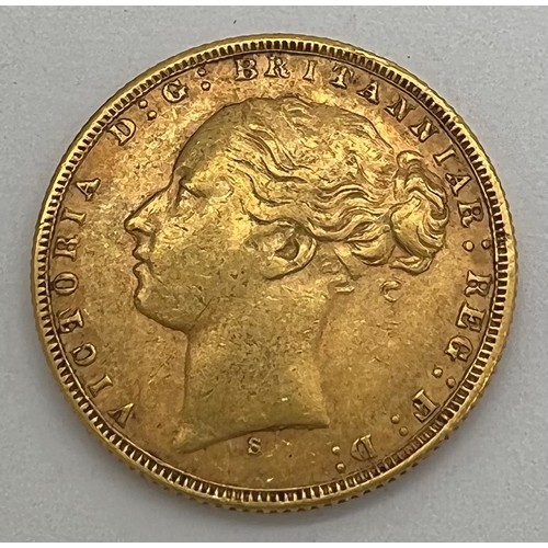 680 - A Victorian full gold sovereign 1875.