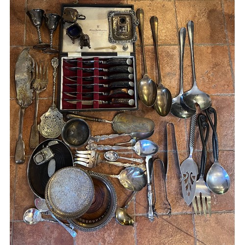 773 - A quantity of good quality 19th/ 20thC plated ware to include bottle stands, fish servers, chamberst... 