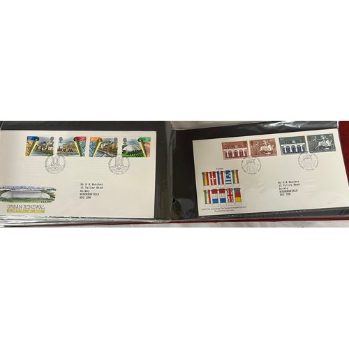 660 - Two albums of first day covers to include Concorde, British Explorers, Horse Racing, London Landmark... 