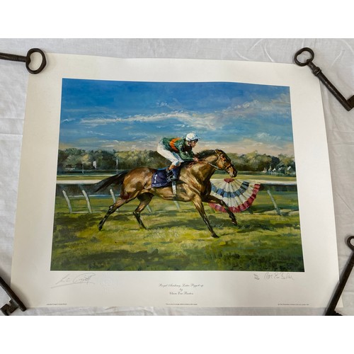 1115 - Royal Academy Lester Piggott up by Claire Eva Burton, Limited edition 86/950, signed in pencil L.R. ... 