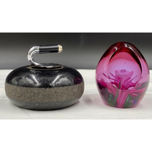 483 - Nine paperweights to include: 4 x Selkirk -  'Spring Breeze' 1993,  'Springdrift' 1996, Nautilus, Lt... 