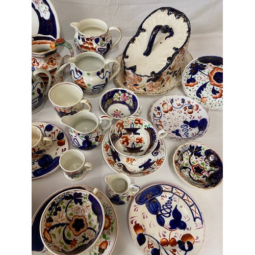 357 - A collection of Gaudy Welsh ware to include cups and saucers, jugs, various sizes and shapes, plates... 