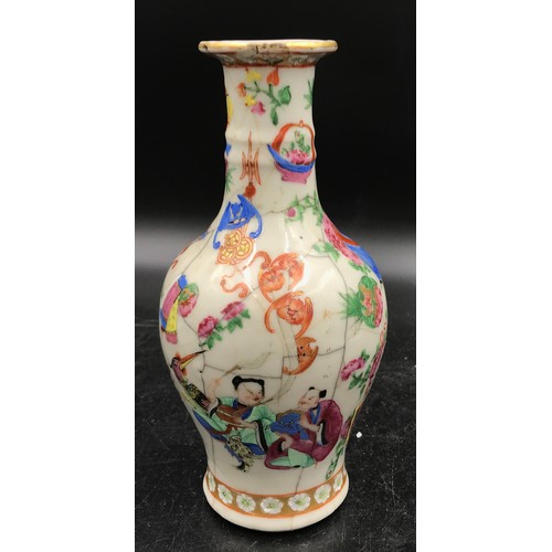 758 - A collection of various Chinese ceramics including selection of Cantonese with a Chinese blue and wh... 