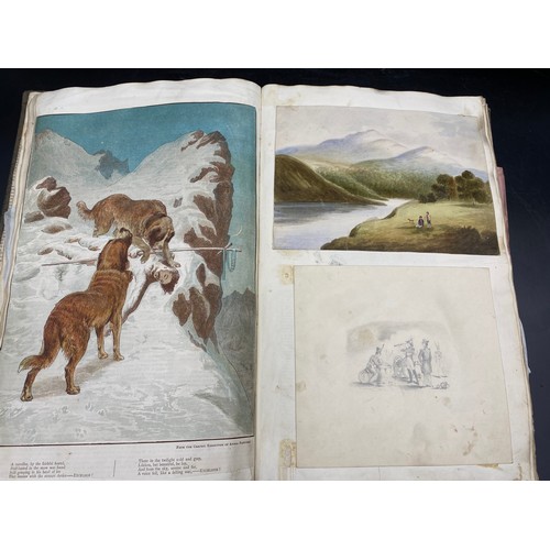 1062 - Two home made Scrapbooks dated 1911 and 1915 made out of normal books, the former has 