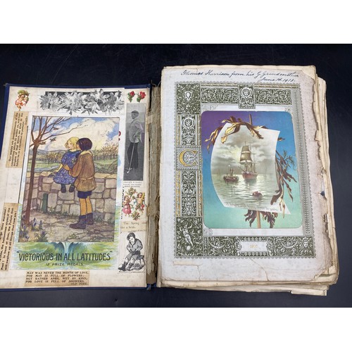 1062 - Two home made Scrapbooks dated 1911 and 1915 made out of normal books, the former has 