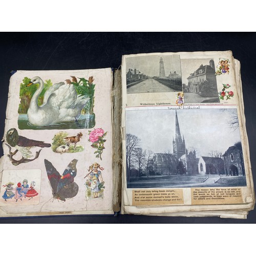 1062 - Two home made Scrapbooks dated 1911 and 1915 made out of normal books, the former has 