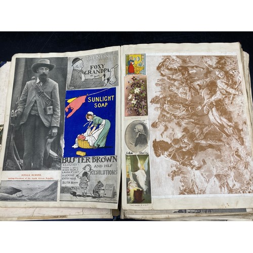 1062 - Two home made Scrapbooks dated 1911 and 1915 made out of normal books, the former has 