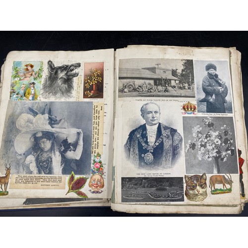 1062 - Two home made Scrapbooks dated 1911 and 1915 made out of normal books, the former has 