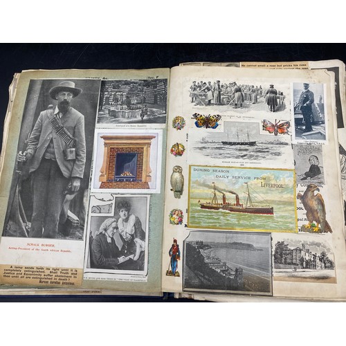 1062 - Two home made Scrapbooks dated 1911 and 1915 made out of normal books, the former has 