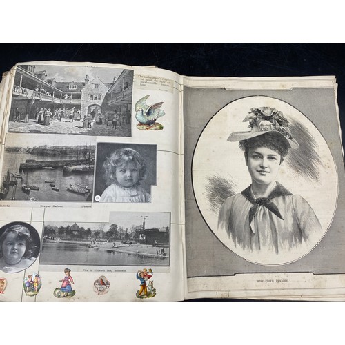 1062 - Two home made Scrapbooks dated 1911 and 1915 made out of normal books, the former has 