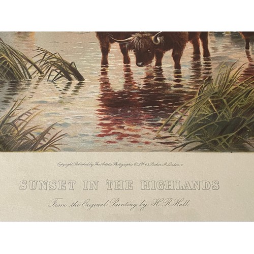1106 - Pair of prints from the original paintings by H.R. Hall 
