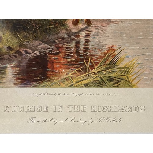 1106 - Pair of prints from the original paintings by H.R. Hall 