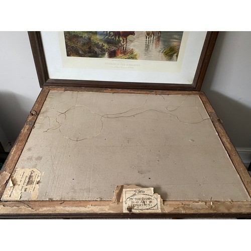 1106 - Pair of prints from the original paintings by H.R. Hall 
