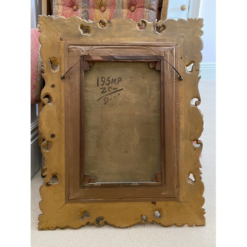 1281 - Oleograph of mother and child in decorative gilt frame. 48 x 33cm. Signed indistinctly to top right.... 