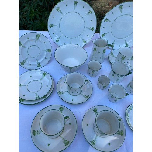 223 - Foley Art China, Tate & Oglesby Ltd, Whitefriargate, Hull, a part tea service comprising 2 cake plat... 