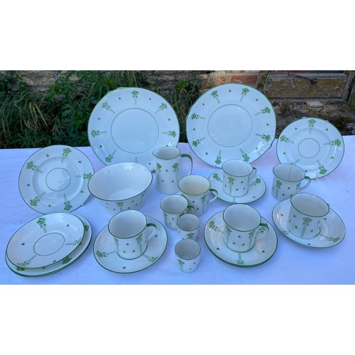 223 - Foley Art China, Tate & Oglesby Ltd, Whitefriargate, Hull, a part tea service comprising 2 cake plat... 