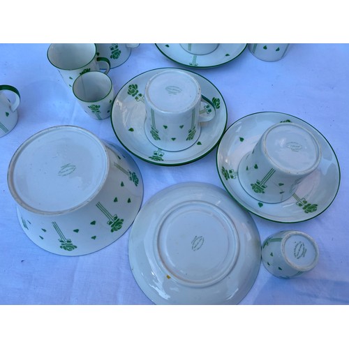 223 - Foley Art China, Tate & Oglesby Ltd, Whitefriargate, Hull, a part tea service comprising 2 cake plat... 