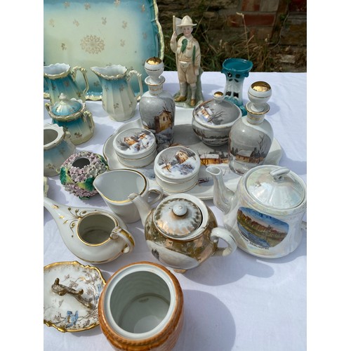 226 - A quantity of mostly continental ceramics to include part coffee service, Limoges, Bavarian, Royal V... 