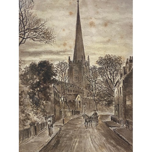 1292 - F. S. Smith Two early 19thC water colours of 